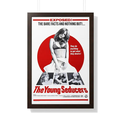 THE YOUNG SEDUCERS (SWINGIN STEWARDESSES) 1971 - Framed Movie Poster 20" x 30" Walnut - The Sticker Space