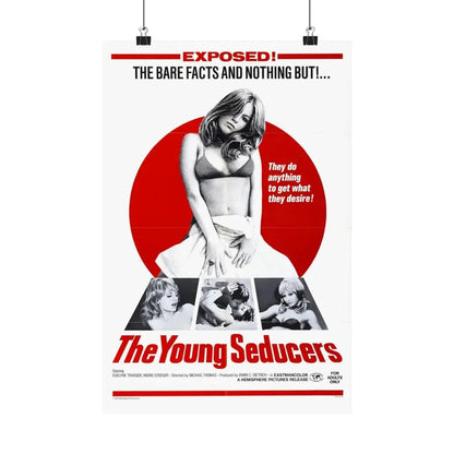 THE YOUNG SEDUCERS (SWINGIN STEWARDESSES) 1971 - Paper Movie Poster 12″ x 18″ Matte - The Sticker Space