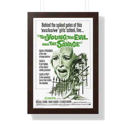 THE YOUNG, THE EVIL AND THE SAVAGE (Naked You Die) 1968 - Framed Movie Poster-16″ x 24″-The Sticker Space