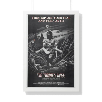 THE ZOMBIE'S RAGE (ANTHROPOPHAGUS) 1980 - Framed Movie Poster 20" x 30" White - The Sticker Space