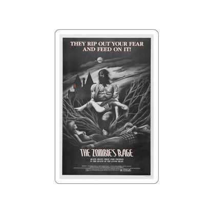 THE ZOMBIE'S RAGE (ANTHROPOPHAGUS) 1980 Movie Poster STICKER Vinyl Die-Cut Decal 2 Inch - The Sticker Space