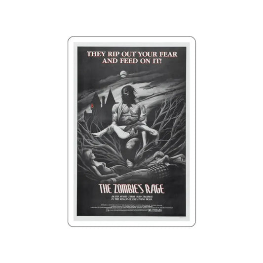 THE ZOMBIE'S RAGE (ANTHROPOPHAGUS) 1980 Movie Poster STICKER Vinyl Die-Cut Decal 2 Inch - The Sticker Space
