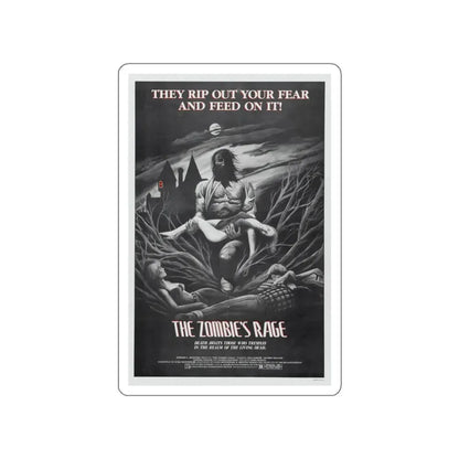 THE ZOMBIE'S RAGE (ANTHROPOPHAGUS) 1980 Movie Poster STICKER Vinyl Die-Cut Decal 3 Inch - The Sticker Space