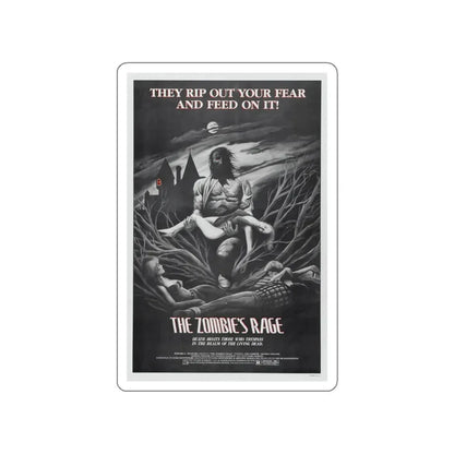 THE ZOMBIE'S RAGE (ANTHROPOPHAGUS) 1980 Movie Poster STICKER Vinyl Die-Cut Decal 4 Inch - The Sticker Space