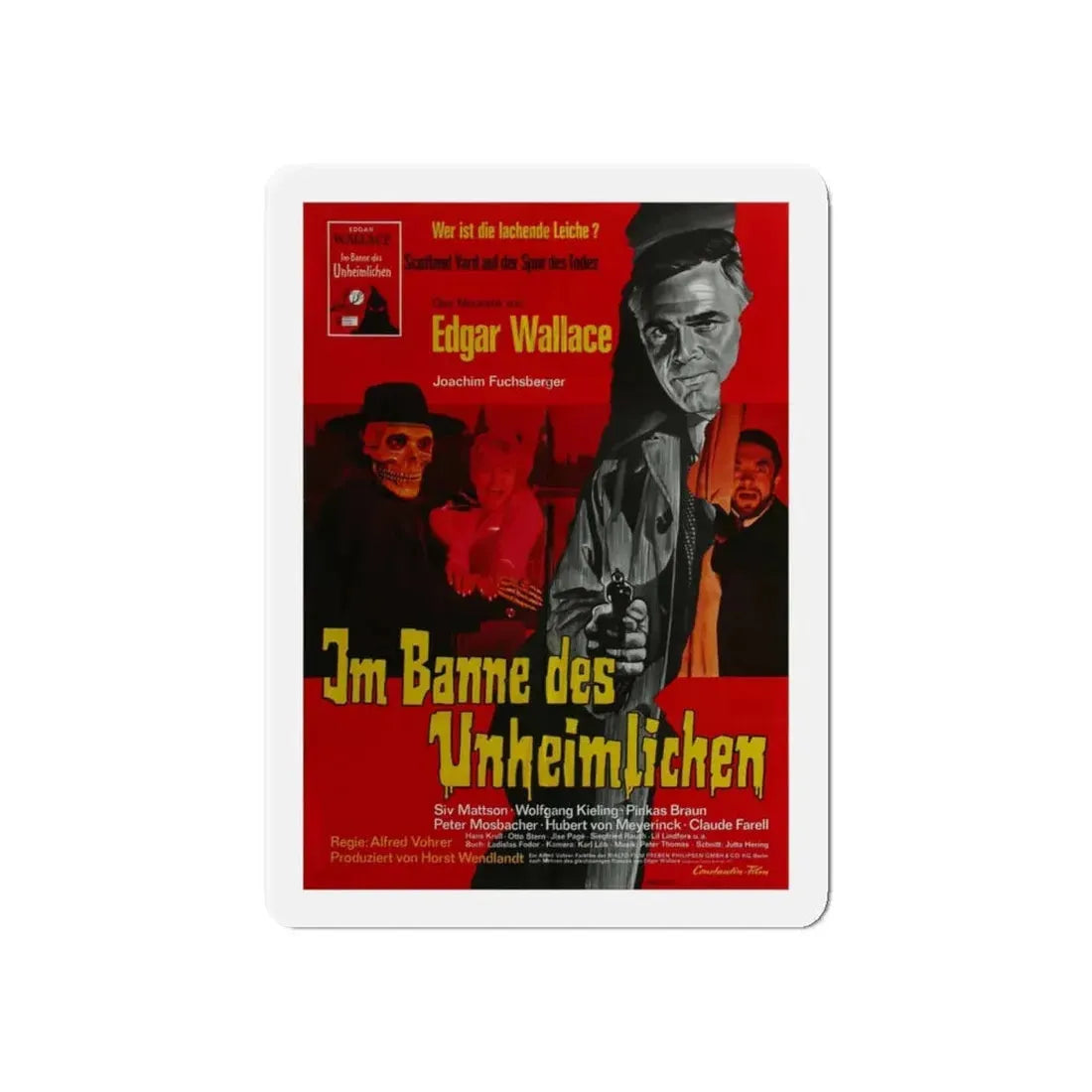 THE ZOMBIE WALKS 1968 Movie Poster - Refrigerator Magnet 6 Inch - The Sticker Space