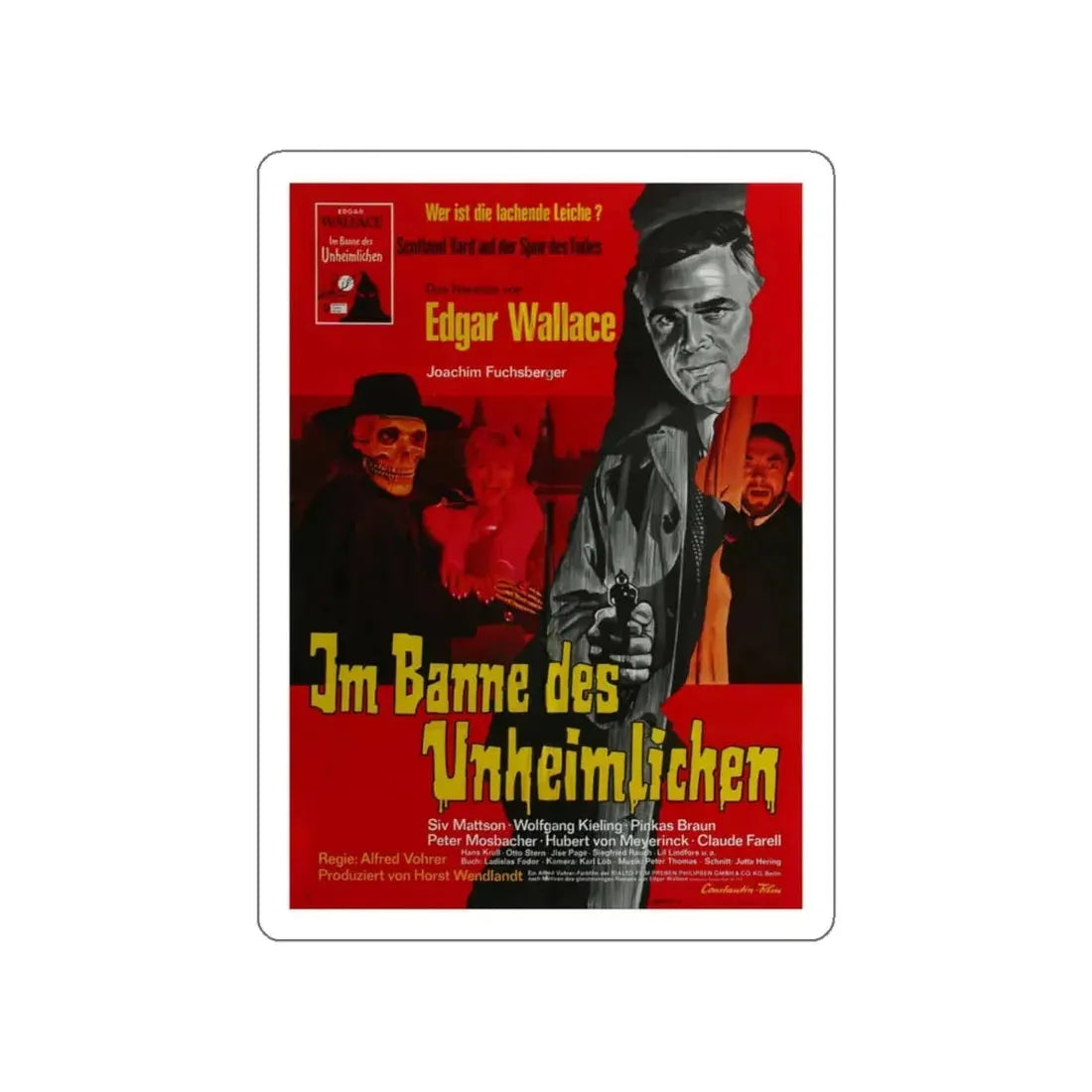 THE ZOMBIE WALKS 1968 Movie Poster STICKER Vinyl Die-Cut Decal 6 Inch - The Sticker Space