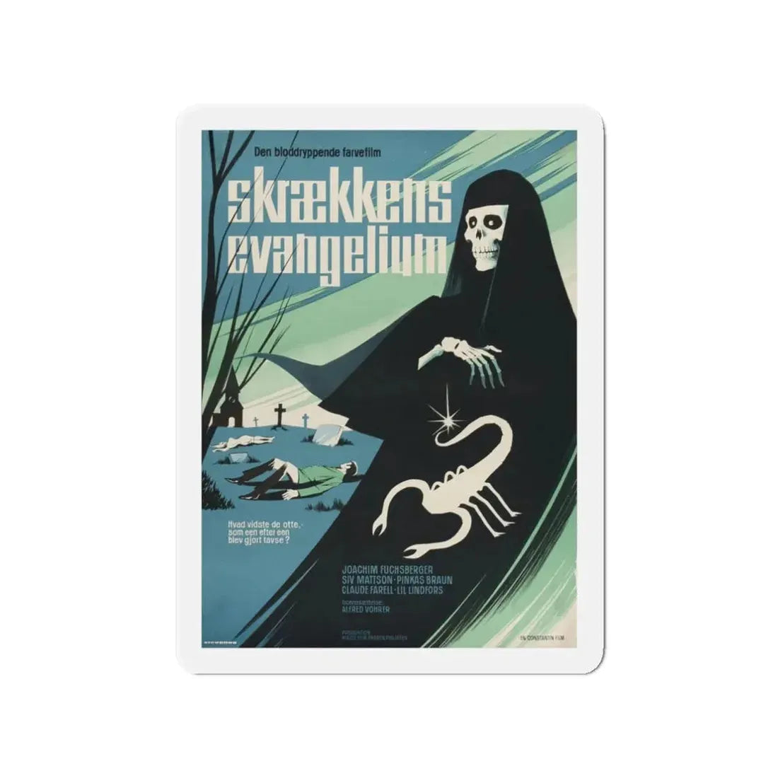 THE ZOMBIE WALKS (2) 1968 Movie Poster - Refrigerator Magnet 3 Inch - The Sticker Space