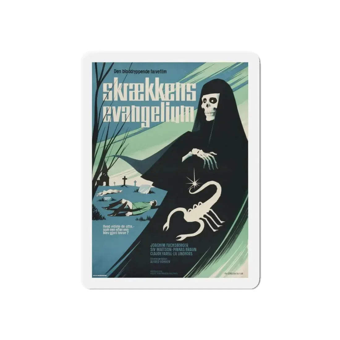 THE ZOMBIE WALKS (2) 1968 Movie Poster - Refrigerator Magnet 6 Inch - The Sticker Space