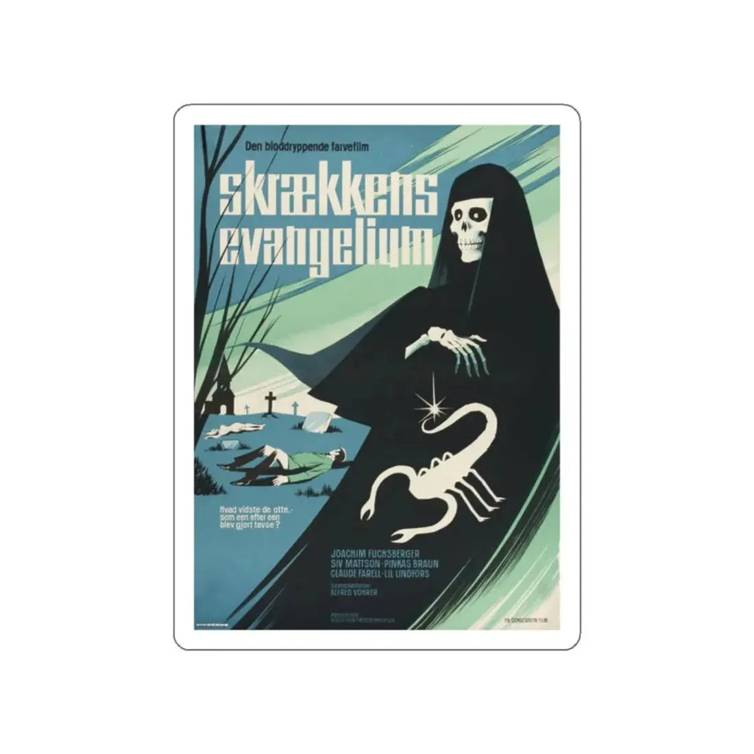 THE ZOMBIE WALKS (2) 1968 Movie Poster STICKER Vinyl Die-Cut Decal 2 Inch - The Sticker Space