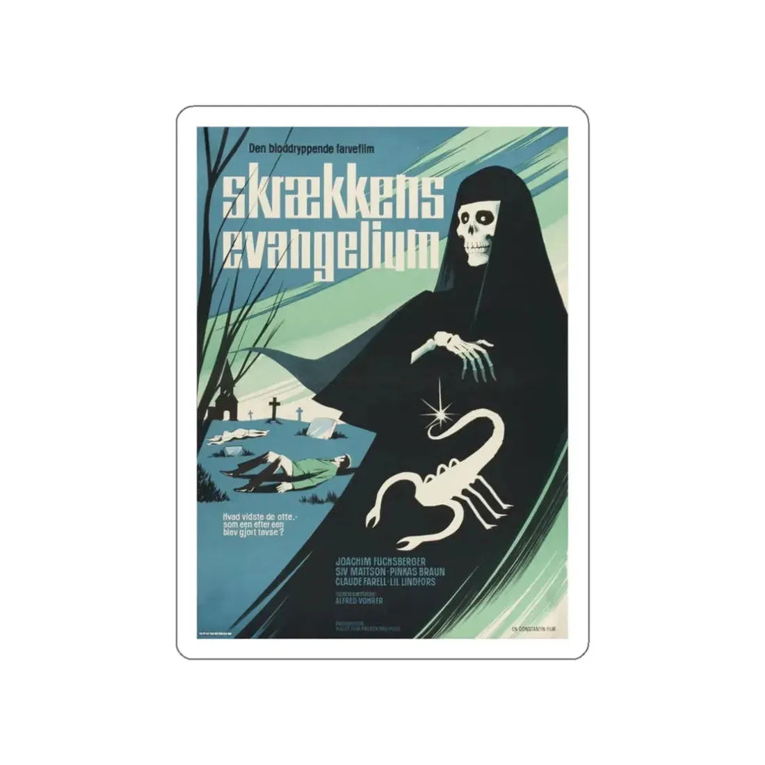 THE ZOMBIE WALKS (2) 1968 Movie Poster STICKER Vinyl Die-Cut Decal 3 Inch - The Sticker Space