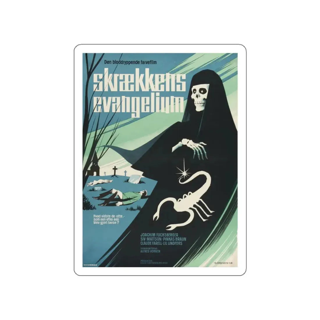 THE ZOMBIE WALKS (2) 1968 Movie Poster STICKER Vinyl Die-Cut Decal 6 Inch - The Sticker Space