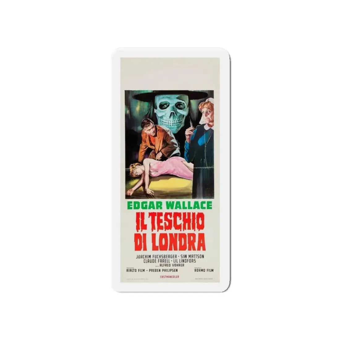 THE ZOMBIE WALKS (ITALIAN) 1968 Movie Poster - Refrigerator Magnet 4 Inch - The Sticker Space