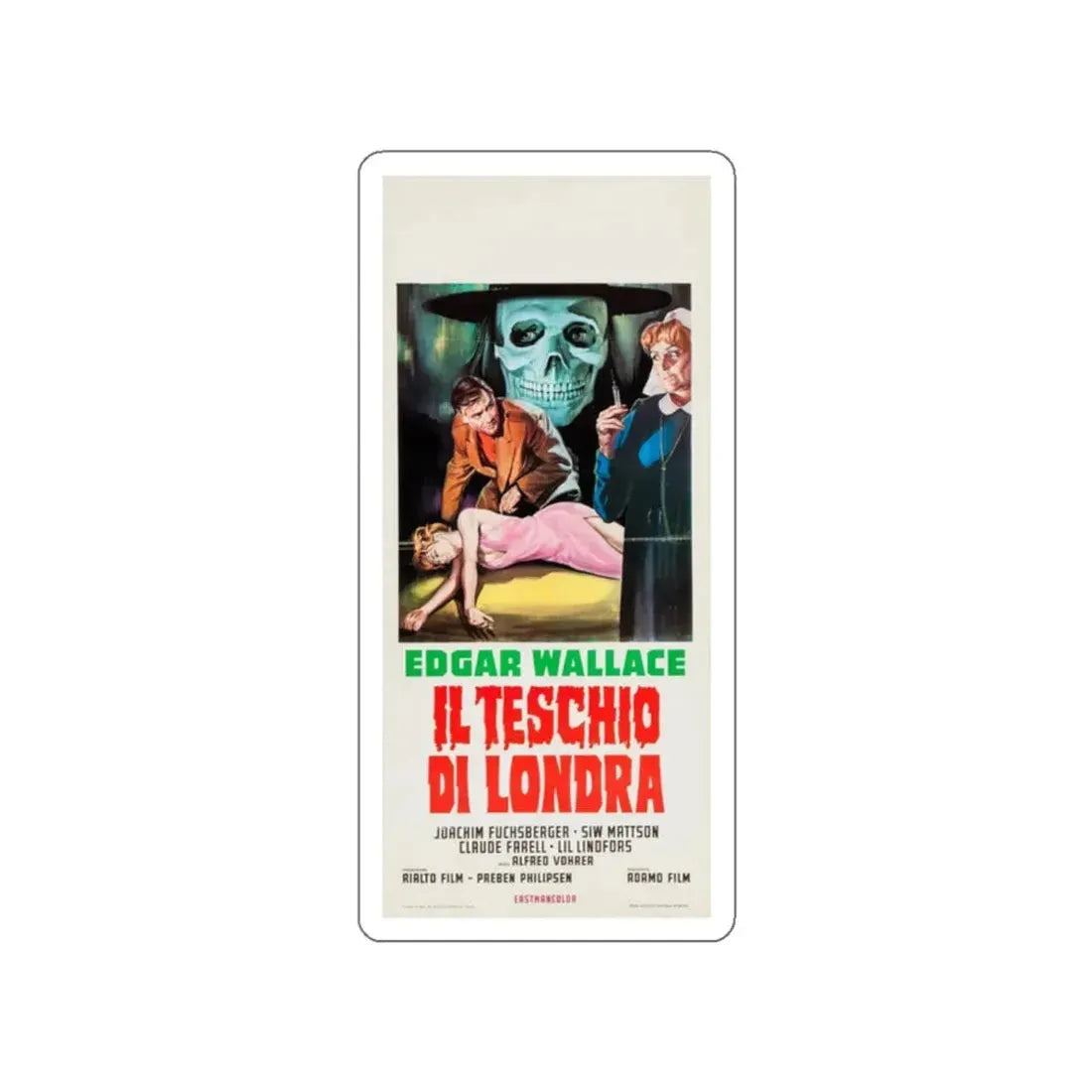 THE ZOMBIE WALKS (ITALIAN) 1968 Movie Poster STICKER Vinyl Die-Cut Decal 2 Inch - The Sticker Space