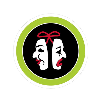 Theater (Boy Scout Merit Badge) STICKER Vinyl Kiss-Cut Decal 3 Inch White - The Sticker Space