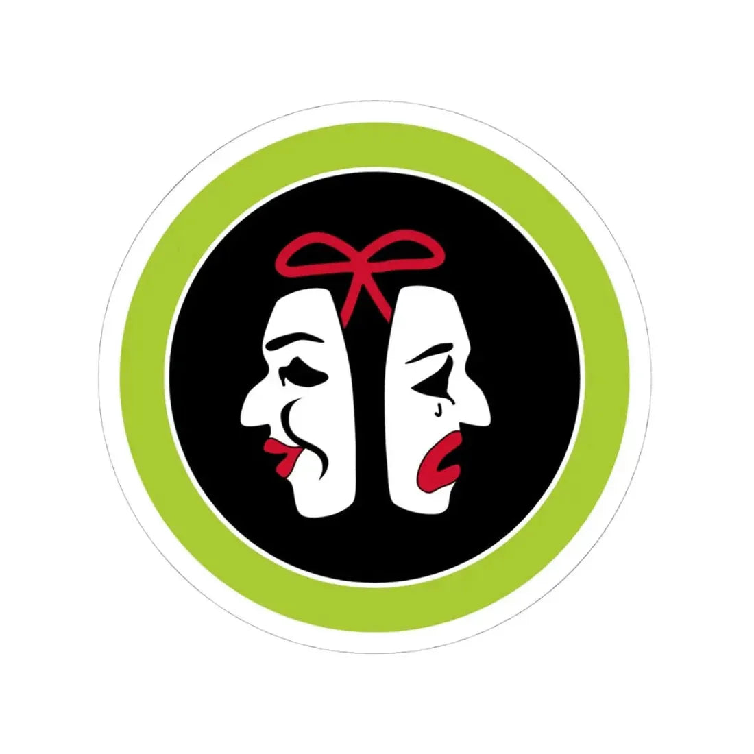 Theater (Boy Scout Merit Badge) STICKER Vinyl Kiss-Cut Decal 4 Inch White - The Sticker Space