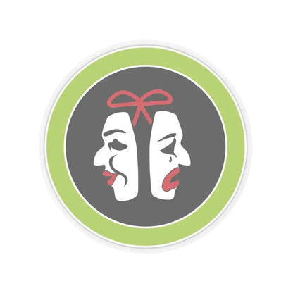 Theater (Boy Scout Merit Badge) STICKER Vinyl Kiss-Cut Decal 6 Inch Transparent - The Sticker Space