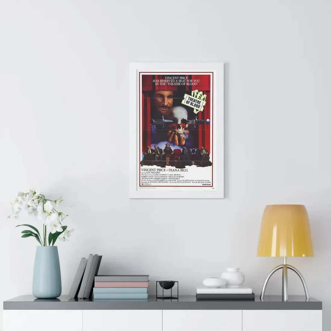 THEATRE OF BLOOD 1973 - Framed Movie Poster - The Sticker Space