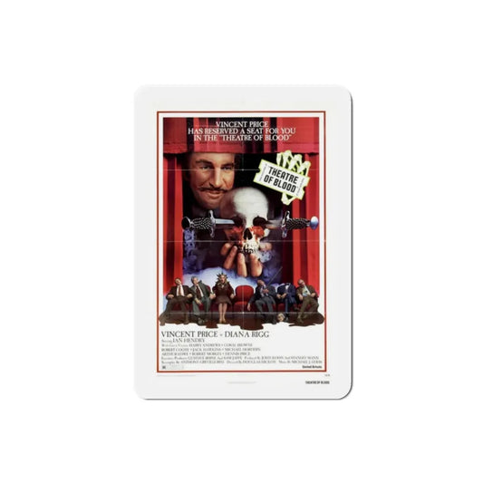 Theatre of Blood 1973 Movie Poster Refrigerator Magnet 2 Inch - The Sticker Space