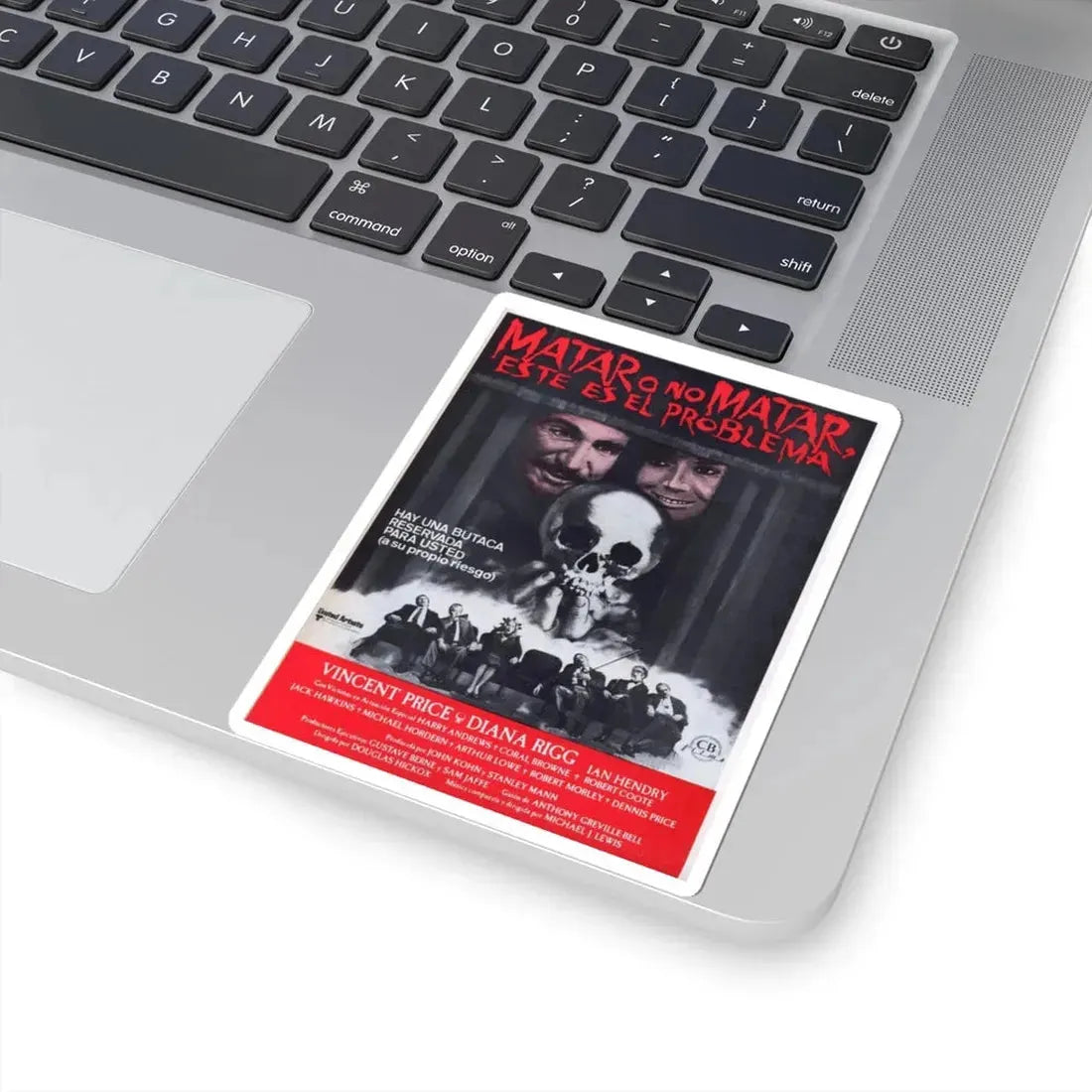 THEATRE OF BLOOD (2) 1973 Movie Poster - STICKER Vinyl Kiss-Cut Decal - The Sticker Space