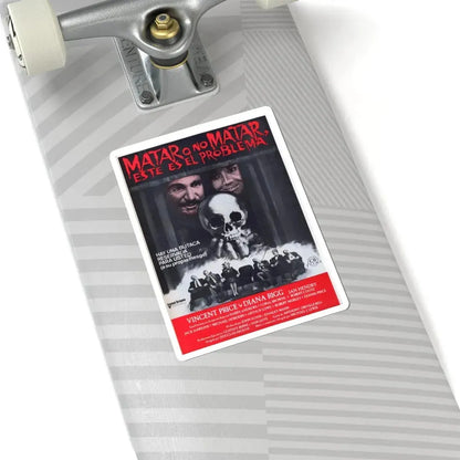 THEATRE OF BLOOD (2) 1973 Movie Poster - STICKER Vinyl Kiss-Cut Decal - The Sticker Space