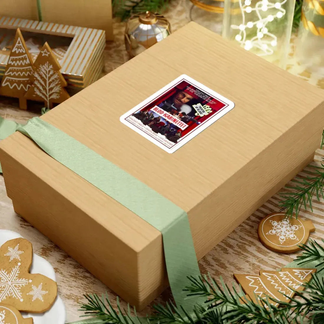 THEATRE OF BLOOD (DANISH) 1973 Movie Poster - STICKER Vinyl Kiss-Cut Decal - The Sticker Space