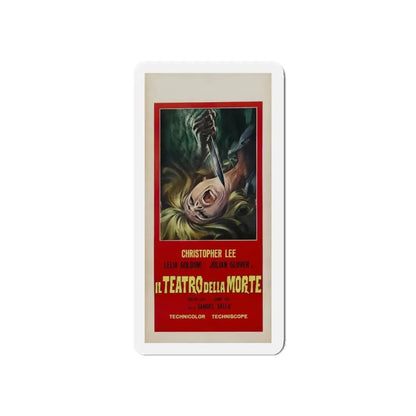 THEATRE OF DEATH 1967 Movie Poster - Refrigerator Magnet 5 Inch Die-Cut - The Sticker Space