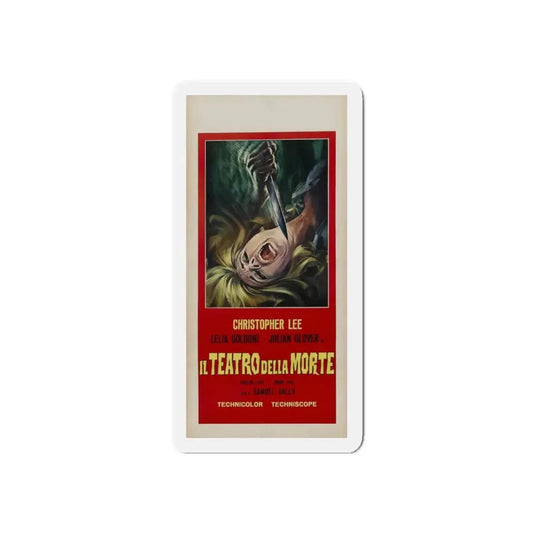 THEATRE OF DEATH 1967 Movie Poster - Refrigerator Magnet 6 Inch Die-Cut - The Sticker Space