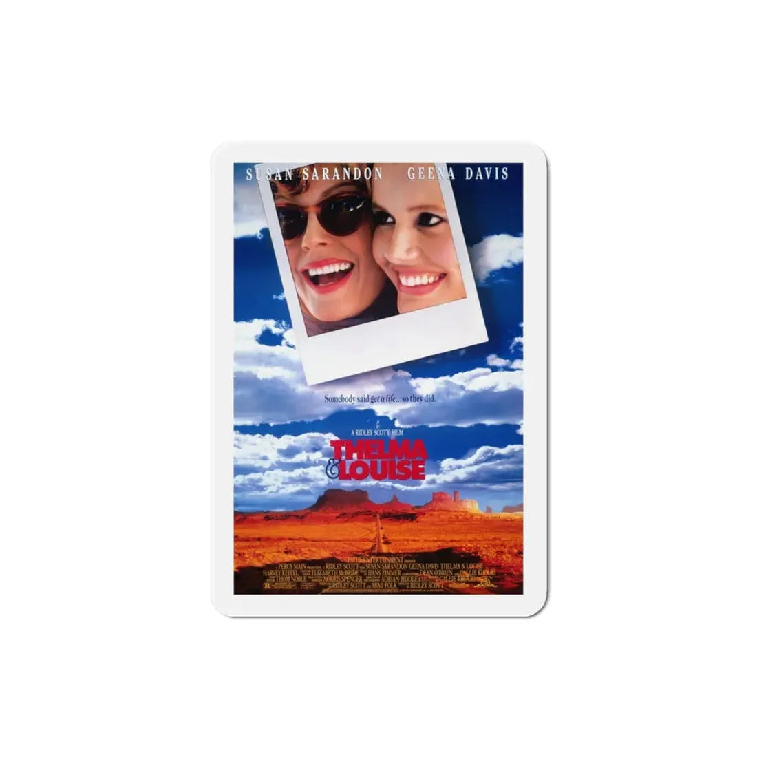 Thelma & Louise 1991 Movie Poster Refrigerator Magnet 3 Inch - The Sticker Space