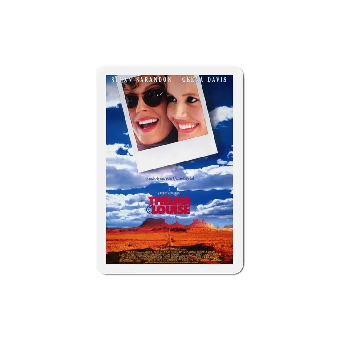 Thelma & Louise 1991 Movie Poster Refrigerator Magnet 4 Inch - The Sticker Space
