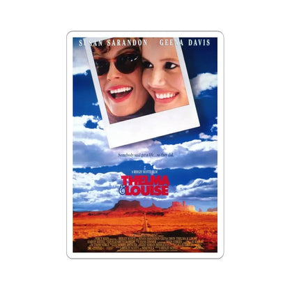 Thelma & Louise 1991 Movie Poster - STICKER Vinyl Kiss-Cut Decal 3 Inch White - The Sticker Space