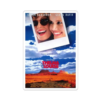 Thelma & Louise 1991 Movie Poster - STICKER Vinyl Kiss-Cut Decal 6 Inch White - The Sticker Space
