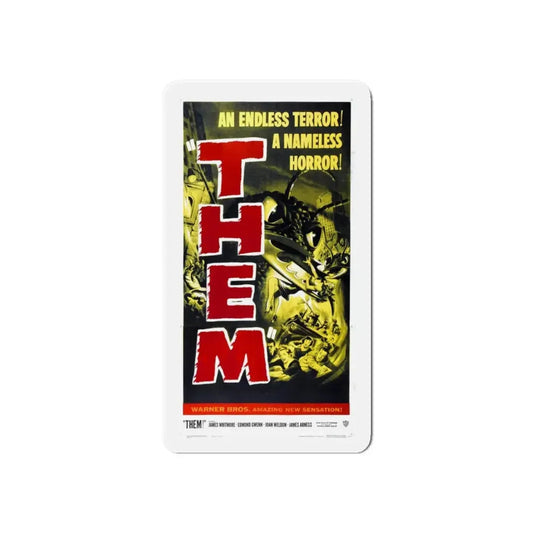 THEM! (3) 1954 Movie Poster - Refrigerator Magnet 6 Inch - The Sticker Space