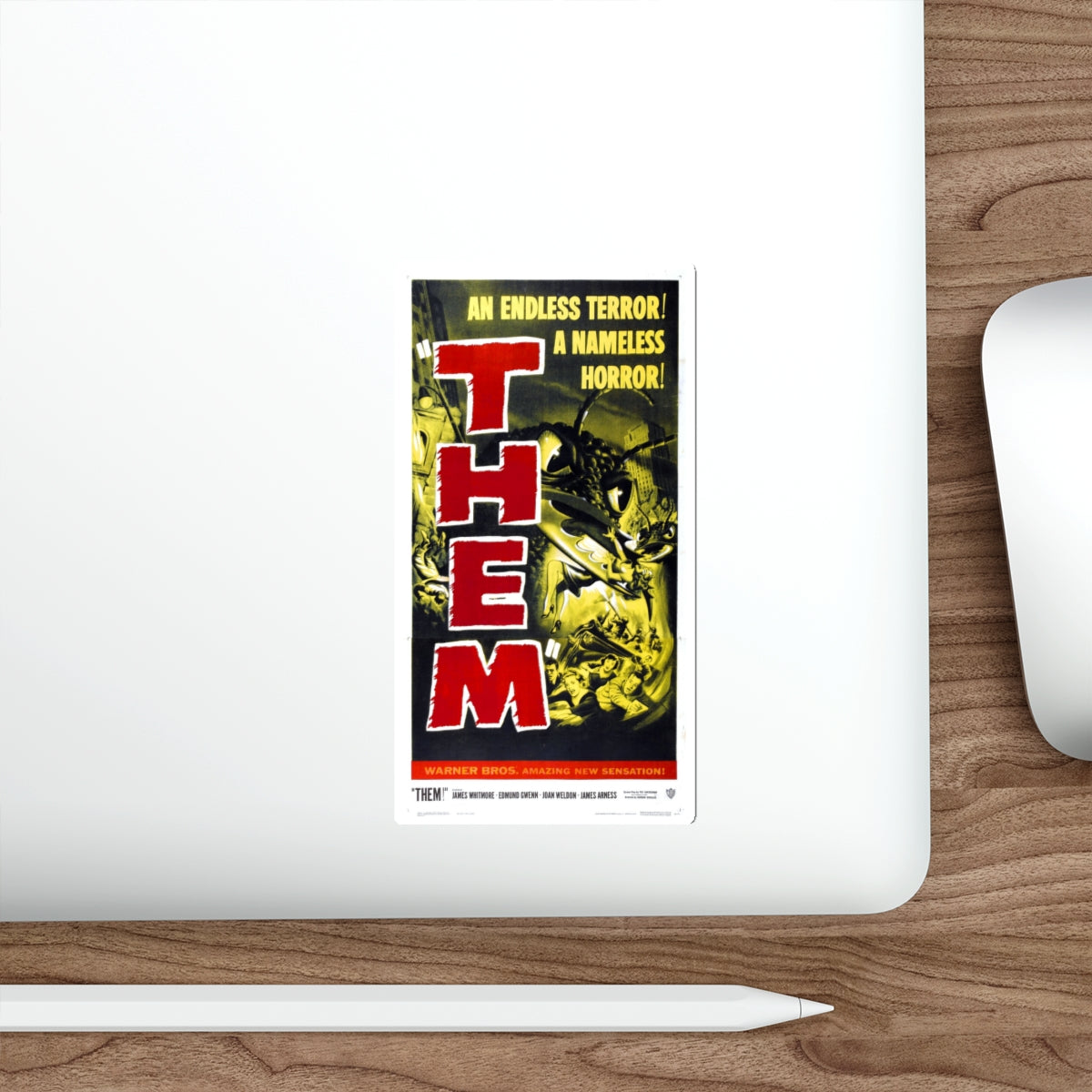 THEM! (3) 1954 Movie Poster STICKER Vinyl Die-Cut Decal-The Sticker Space