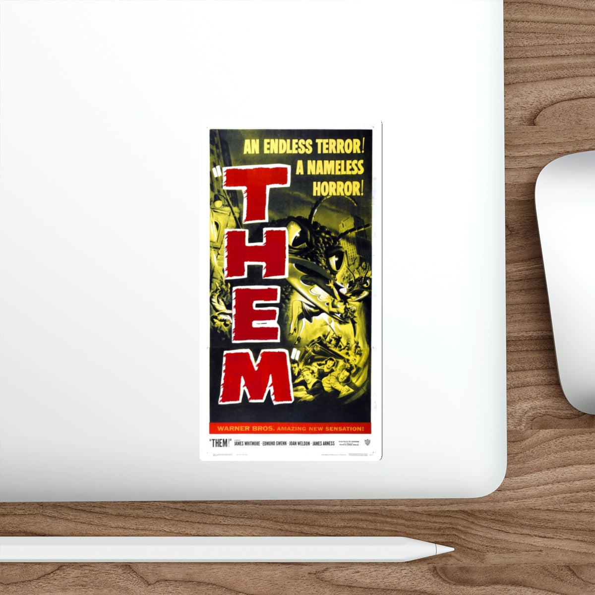 THEM! (3) 1954 Movie Poster STICKER Vinyl Die-Cut Decal-The Sticker Space