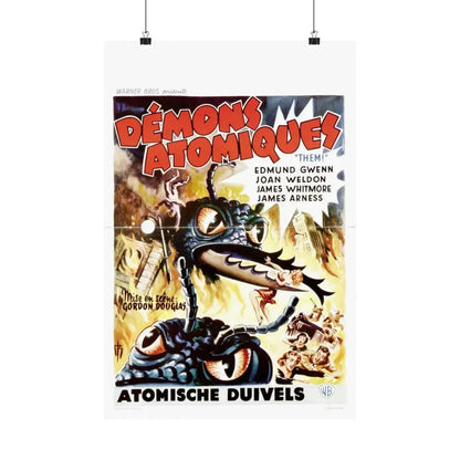 THEM! (BELGIAN) 1954 - Paper Movie Poster 16″ x 24″ Matte - The Sticker Space