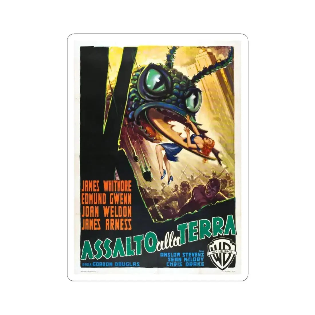 THEM! (SPANISH) 1954 Movie Poster - STICKER Vinyl Kiss-Cut Decal 4 Inch White - The Sticker Space