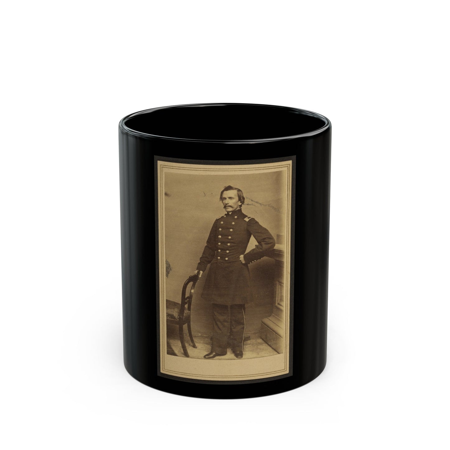 Theodore Talbot (U.S. Civil War) Black Coffee Mug-11oz-The Sticker Space