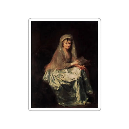 THERBUSCH, Anna Dorothea - Self-Portrait (Artwork) STICKER Vinyl Die-Cut Decal White Die-Cut 2 Inch - The Sticker Space