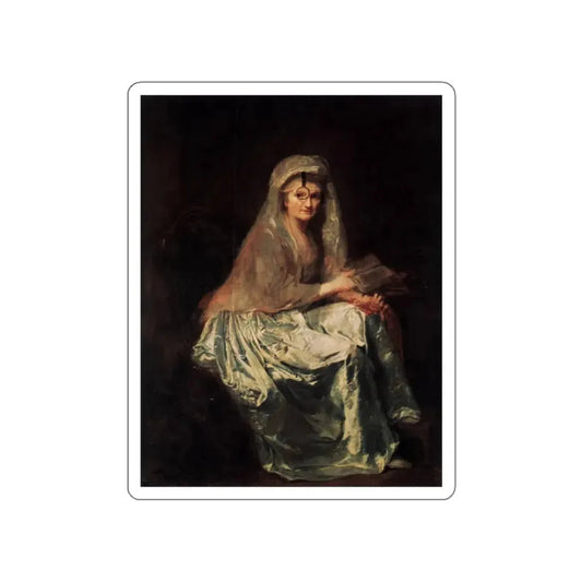 THERBUSCH, Anna Dorothea - Self-Portrait (Artwork) STICKER Vinyl Die-Cut Decal White Die-Cut 2 Inch - The Sticker Space