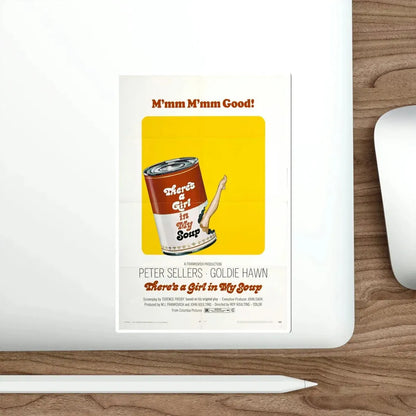 There's a Girl in My Soup 1970 Movie Poster STICKER Vinyl Die-Cut Decal - The Sticker Space