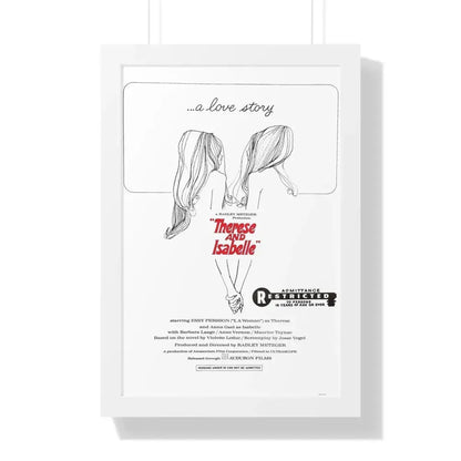 THERESE AND ISABEL 1968 - Framed Movie Poster 16″ x 24″ White - The Sticker Space