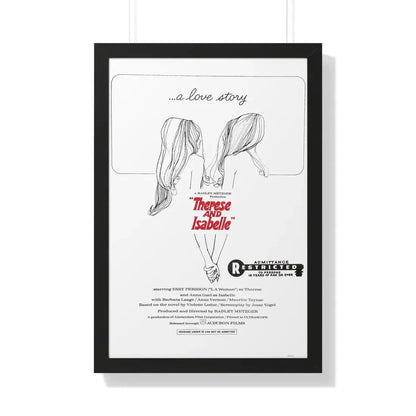 THERESE AND ISABEL 1968 - Framed Movie Poster 20" x 30" Black - The Sticker Space