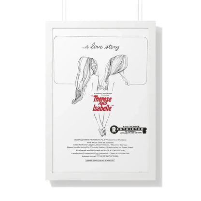 THERESE AND ISABEL 1968 - Framed Movie Poster 20" x 30" White - The Sticker Space