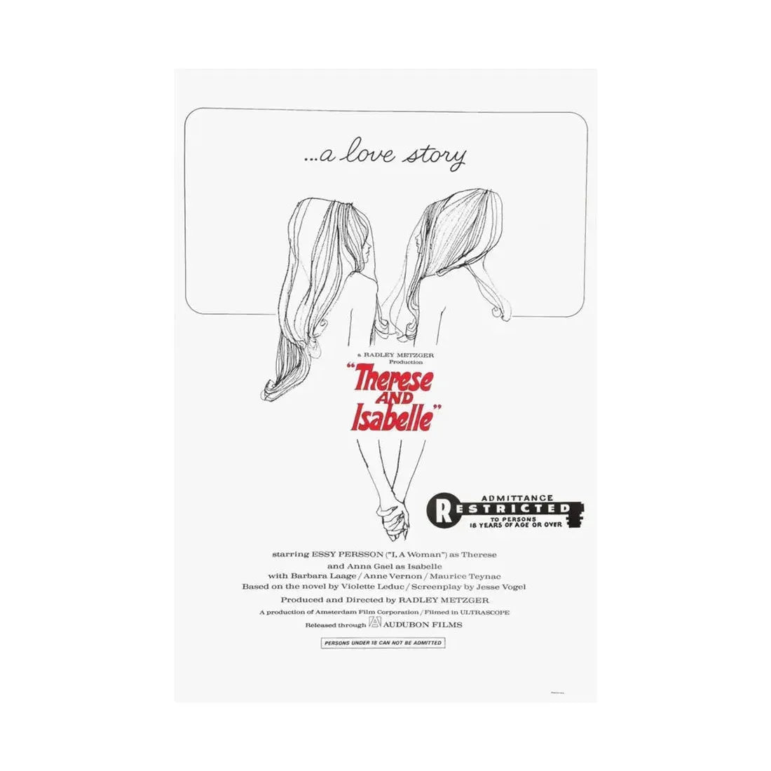 THERESE AND ISABEL 1968 - Paper Movie Poster - The Sticker Space