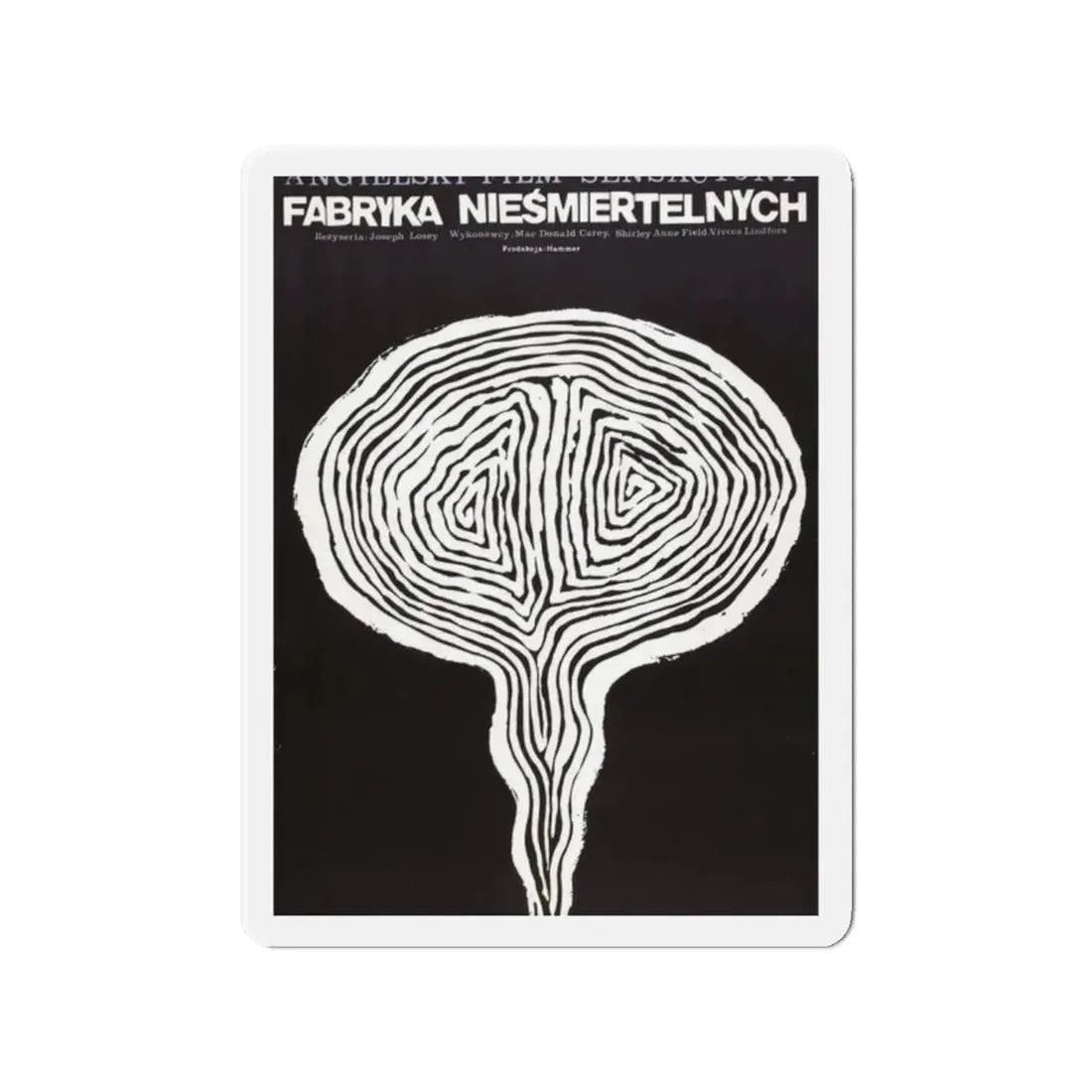 THESE ARE THE DAMNED (POLISH) 1963 Movie Poster - Refrigerator Magnet 2 Inch Die-Cut - The Sticker Space