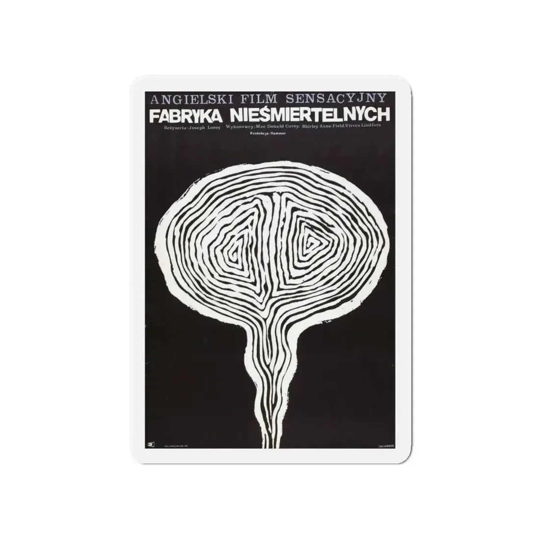 THESE ARE THE DAMNED (POLISH) 1963 Movie Poster - Refrigerator Magnet 4 Inch Die-Cut - The Sticker Space