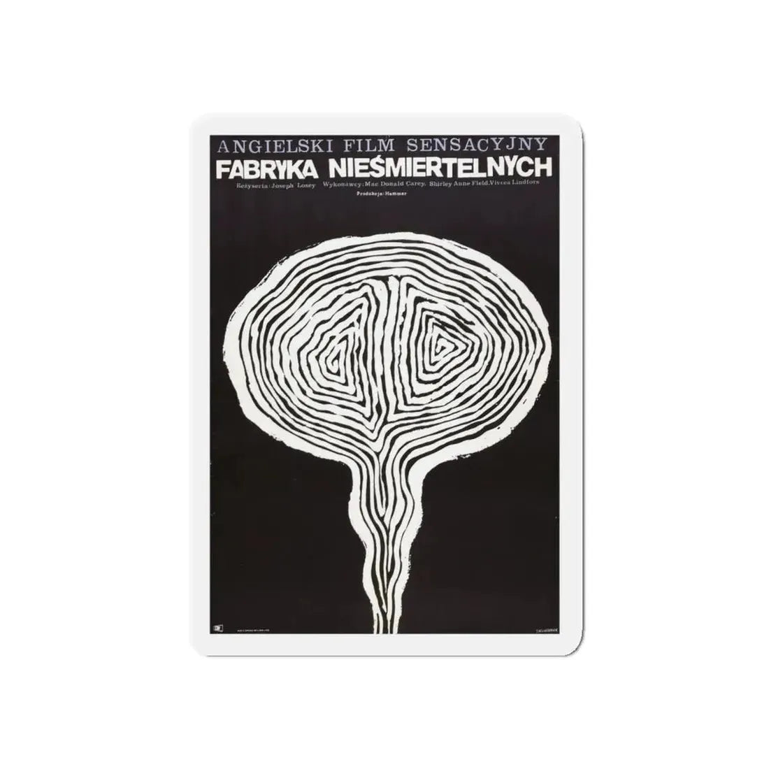 THESE ARE THE DAMNED (POLISH) 1963 Movie Poster - Refrigerator Magnet 5 Inch Die-Cut - The Sticker Space