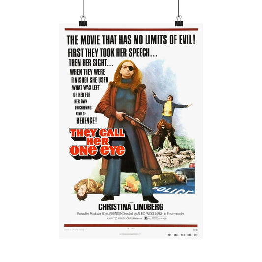 THEY CALL HER ONE EYE (THRILLER A CRUEL PICTURE) 1973 - Paper Movie Poster-12″ x 18″-The Sticker Space