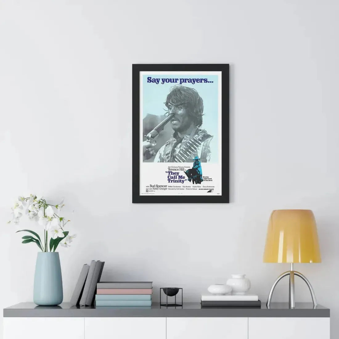 THEY CALL ME TRINITY 1970 - Framed Movie Poster - The Sticker Space