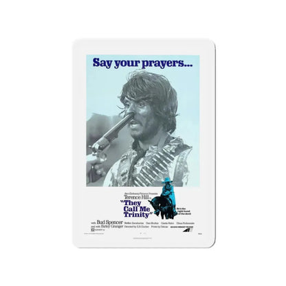 THEY CALL ME TRINITY 1970 Movie Poster - Refrigerator Magnet 3 Inch - The Sticker Space